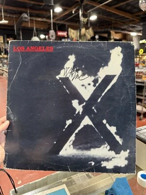 X - Los Angeles Vinyl 1980 Slash Records SR-104 signed by John Doe vg - Image 1 of 4