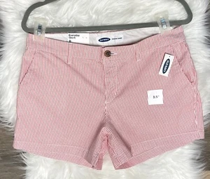New Old Navy Mid Rise Twill Everyday Shorts Women's Size 8 - Picture 1 of 3