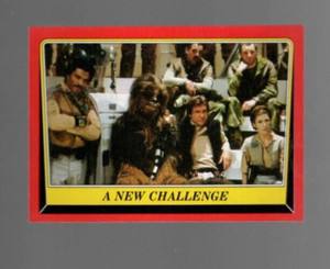 1983 Topps Return of the Jedi Series 1 Red card #61 A New Challenge NM/Mint