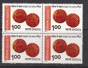 INDIA ^^^^^^1977    OLDER   MNH  BLOCK of  4   $$@  dcindia - Picture 1 of 1