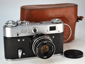 ¡TOTALMENTE REPARADO! Cámara RF SOVIÉTICA URSS "FED 3" + LENTE INDUSTAR-61 L/D M39 f2.8/55 - Imagen 1 de 8
