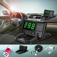Universal GPS HUD Digital Head Up Display Car Speeding Warning Plug&Play Truck A