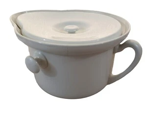 Lg Carters Commode Porc Chamber Pot New Cavendish's Invalid England Antique Vtg - Picture 1 of 11