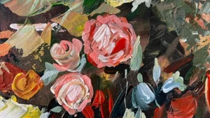 Original Dutch School Still Life Oil Painting - Vibrant Floral Masterpiece - Picture 1 of 9