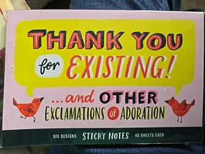 Thank You Sticky Note Packet, Set di 6 tamponi adesivi per appunti, 2,75 x 2,75 pollici e... - Foto 1 di 4
