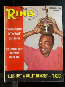 The Ring Boxing Magazine Joe Fraaier Jimmy Ellis Jerry Quarry September 1968 - Picture 1 of 4