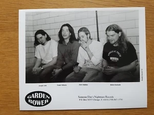 GARDEN BOWER 8x10 BLANCO Y NEGRO Foto de Prensa Promo Años 90 ALT ROCK Chicago Band - Imagen 1 de 1