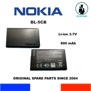 ORIGINAL BATTERY BATTERIJ ACCU AKKU NOKIA OEM BL5CB BL-5CB 800mAh 3,0Wh 3,7V - Photo 1 sur 6
