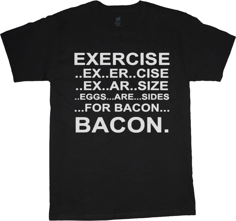 Big and Tall T-shirt Mens Funny Shirts Bacon King Size Mens Graphic Tees - Image 1 of 1