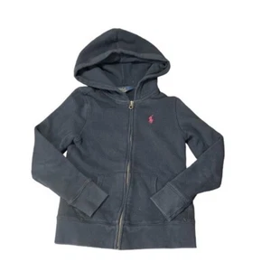 Polo Ralph Lauren Navy Boys 8-10 Medium Zip Up Hoodie - Picture 1 of 6