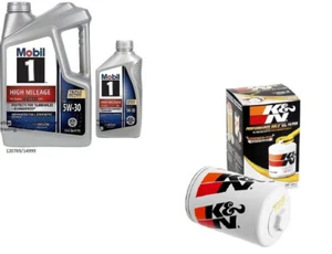 Mobil1 5W30 Full Syn. H/M Engine Oil - 6 Quarts w/K&N HP-2011 Oil Filter - Picture 1 of 1