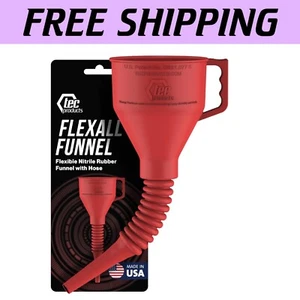 Versatile Nitrile Rubber Funnel - Ideal for Oil Change & Fluid Transfers - Picture 1 of 10