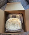Children Or Baby's Merino Wool And Cashmere Hat And Scarf Set. Exclusive Present