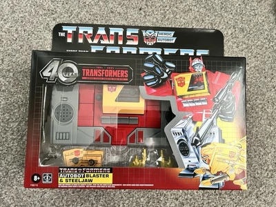 Transformers Retro 40th Anniversary Autobot Blaster & Steeljaw Action Figure G1  - Image 1 of 4