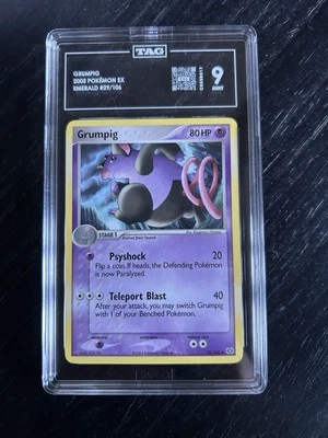 2005 Pokemon EX Emerald Prerelease Grumpig #29 TAG 9 MINT GRADED - Image 1 of 2