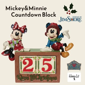 Jim Shore Christmas Advent Calendar Mickey & Minnie Countdown Block Disney G - Picture 1 of 10