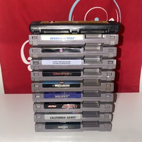 Lot of 10 NES Games Nintendo (Wizardry, Rollergames, Boy And His Blob)