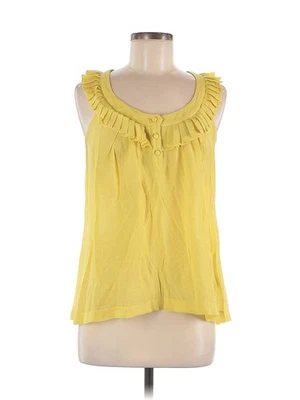 Sine Women Yellow Sleeveless T-Shirt 8 - Image 1 of 2