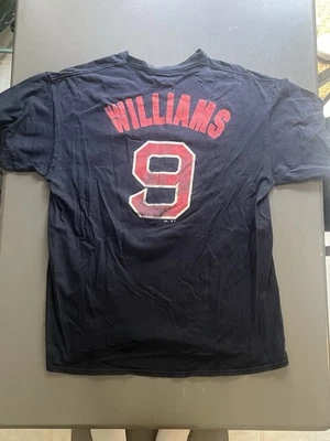 Boston Red Sox Ted Williams #9 Majestic Player T-Shirt Youth XL — 第 1/4 张图片