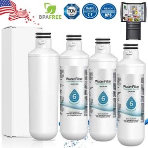 4 Pcs Refresh Refrigerator Ice Water Filter for LG LT1000P ADQ747935 Brand New - Picture 1 of 15