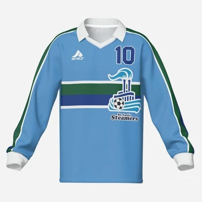 VF JERSEYS St. Louis Steamers - 1981 home soccer jersey Replica Retro shirt, NASL LONG