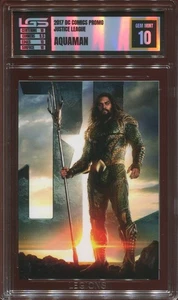 2017 DC COMICS JUSTICE LEAGUE AQUAMAN PROMO LEGIONS GRADING LGS 10 GEM MINT - Picture 1 of 2