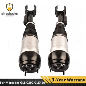 Pair Front Air Shock Struts Fit Mercedes C292 GLE 320 350 400 450 500 63 4Matic - Picture 1 of 7