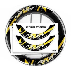 Yellow S26B 17 inch Inner Rim Wheel Stickers For Kawasaki Z800 13 10 15 10 17 18 - Picture 1 of 12