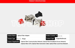 10 Stück SC-FC LWL Adapter Telekommunikation Qualität Flansch Faser Kupplung #SS - Bild 1 von 3