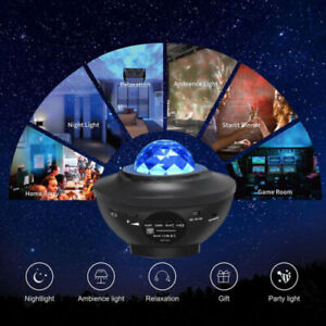 usb bluetooth led music water pattern flame ocean starry sky lamp projector lamp