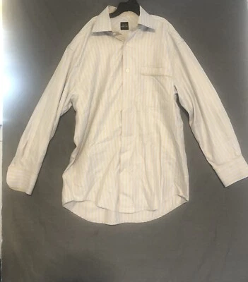 Vtg Acorn by Bob Goldfeder Sz L Metal Button Up Shirt Mens Striped Long Sleeve - Image 1 of 4