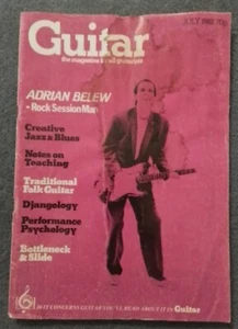 ADRIAN BELEW GITARRENMAGAZIN JULI 1982 ADRIAN BELEW COVER MIT FUNKTION INNEN UK - Bild 1 von 1