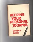 Halten Sie Ihr persönliches Tagebuch, George F. Simons