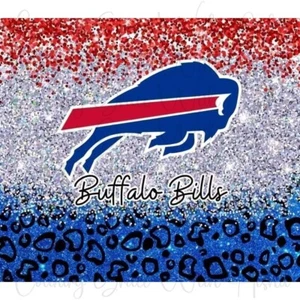 20oz Skinny Tumbler Sublimation Transfer Buffalo Bills Football Ready To Press - Picture 1 of 1