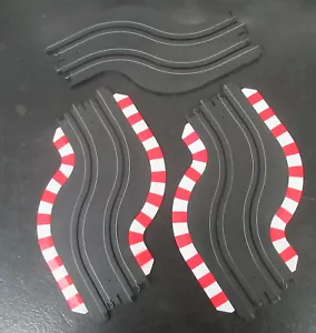 "5" USED AURORA TOMY 9" CHICANE PIECES OF TRACK(3 RIGHT AND 2 LEFT) - Picture 1 of 2