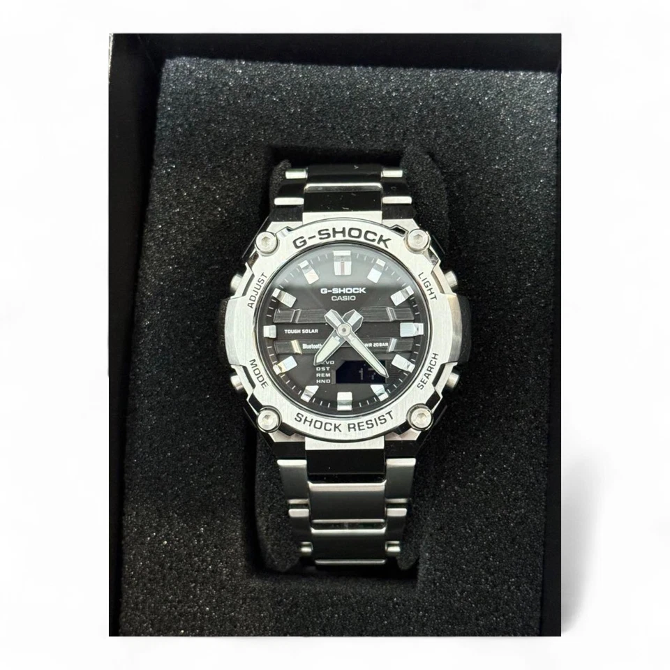 CASIO G-SHOCK G-STEEL GST-B100-1AJF Black Bluetooth Solar Men's Watch