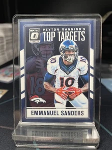 Donruss Optic Peyton Manning Top Targets #7 2016 Emmanuel Sanders Broncos - Imagen 1 de 2