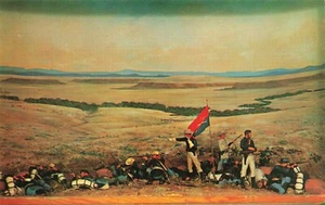 The Custer Diorma, Custer Battlefield National Monument, Montana Vintage PC - Bild 1 von 2