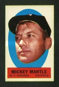 1963 TOPPS PEEL - OFFS MICKEY MANTLE NM-MT HQ PERFECTLY CENTERED INSTRUCTON BACK - Picture 1 of 2