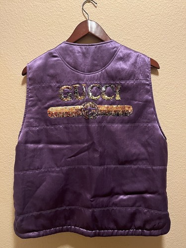 Nuovo gilet con cerniera logo Gucci GG taglia 48 US L