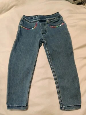 Pantalones Carters Niños Jeggings Talla 4 con Detalles Lentejuelas Arco Iris Foto 1 de 4