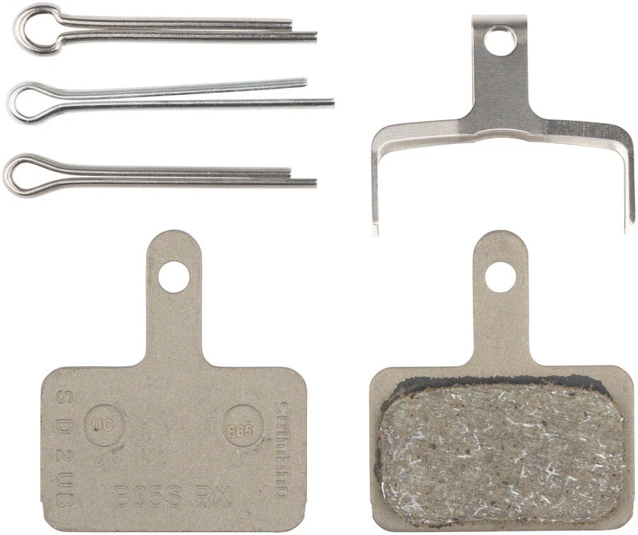 Shimano B05S-RX Disc Brake Pad and Spring - Resin Compound Stainless Steel Back - Imagem 1 de 1