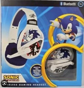 Neu Sonic The Hedgehog kabelloses Bluetooth Gaming Headset integriertes Mikrofon - Bild 1 von 6