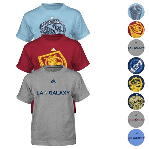 MLS Adidas Short & Long Sleeve Team Graphic T-Shirt Collection Boys (4-7) Cover
