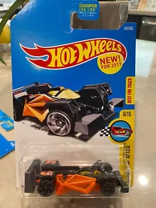 2017 Hot Wheels #147 Legends of Speed 6/10 FLASH DRIVE Black/Orange w/BlackRA Sp - Picture 1 of 1