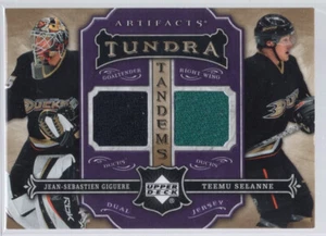 * 2007-08 UD Artifacts Tundra Tandems Purple - J.S. Giguere / Teemu Selanne - Picture 1 of 2