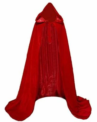 Capa de terciopelo renacentista medieval forrada con satén Foto 1 de 4