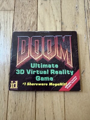 Vintage Doom Ultimate 3D Virtual Reality Game Floppy Disk With Box Rare Tested - Image 1 of 4