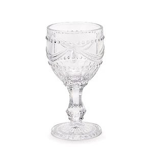 Weingläser Gläser Stoffwolken Shabby Chic Glas 6 Stück H14,5cm 5287 - Bild 1 von 1
