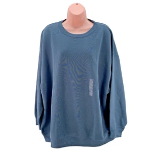 Uniqlo Crew Neck Jumper Long Sleeve Pullover Sweatshirt, Women's Size XXL, Blue - Picture 1 of 16